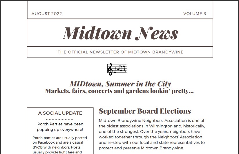 Midtown Brandywine News August 2022