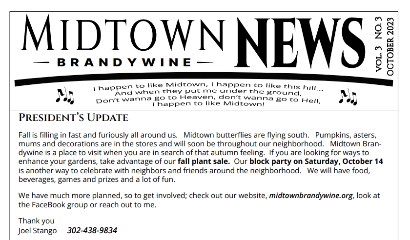 Midtown Brandywine News October 2023